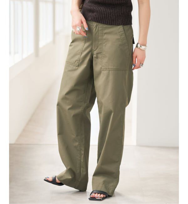 Spick and Span「《予約》リップルーズベイカーパンツ」|カーゴ|