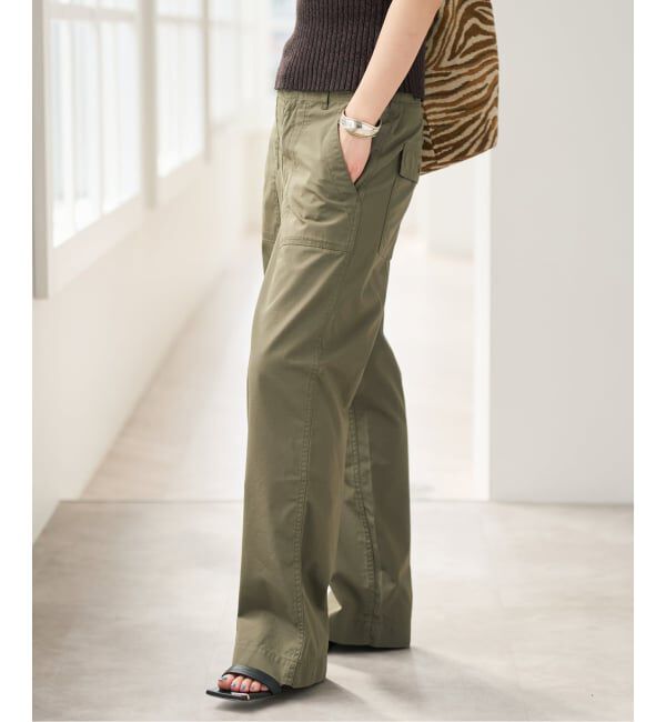 Spick and Span「《予約》リップルーズベイカーパンツ」|カーゴ|