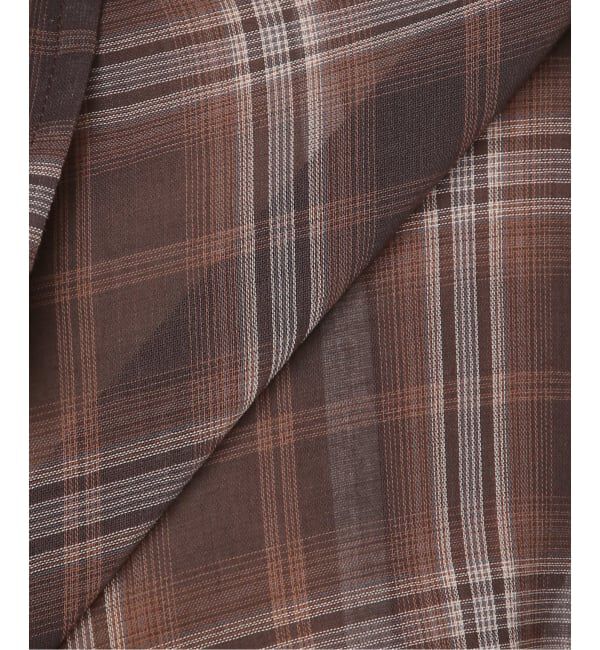 Spick and Span「《予約》コットンボイルチェックシャツ」|シャツ・ブラウス|