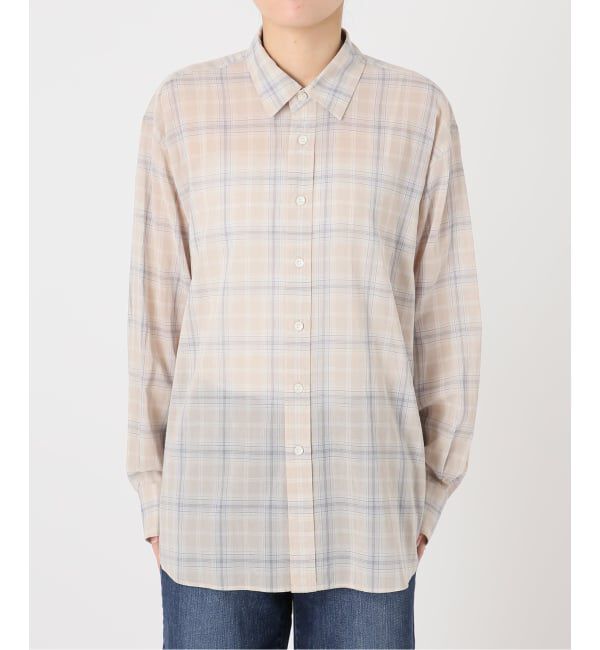 Spick and Span「《予約》コットンボイルチェックシャツ」|シャツ・ブラウス|