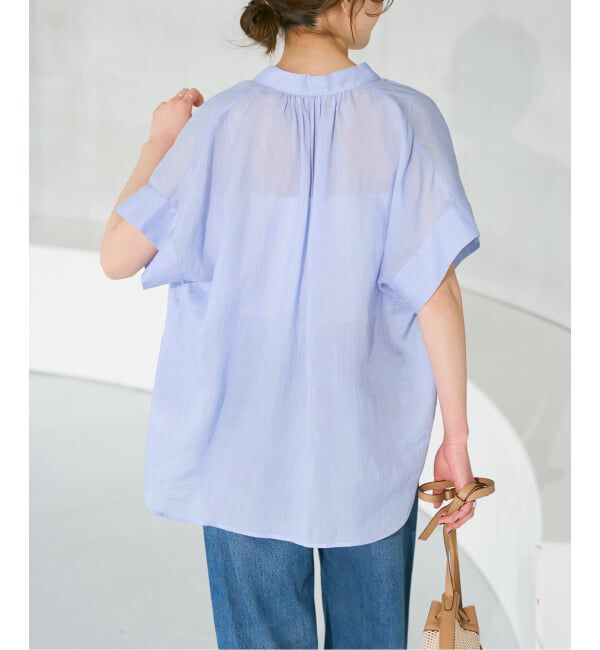 Spick and Span「《予約》ラミーミックススキッパーブラウス」|シャツ・ブラウス|