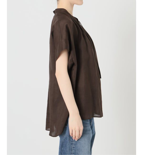 Spick and Span「《予約》ラミーミックススキッパーブラウス」|シャツ・ブラウス|