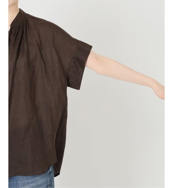 Spick and Span「《予約》ラミーミックススキッパーブラウス」|シャツ・ブラウス|