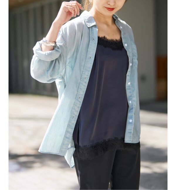 Spick and Span「《予約》2.25オンスシアーデニムシャツ」|シャツ・ブラウス|