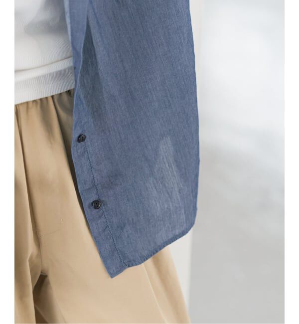 Spick and Span「《予約》2.25オンスシアーデニムシャツ」|シャツ・ブラウス|