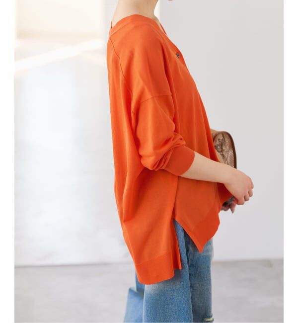 Spick and Span「《WEB限定カラー有り / 予約》ICE FINE Vネックカーディガン」|カーディガン|