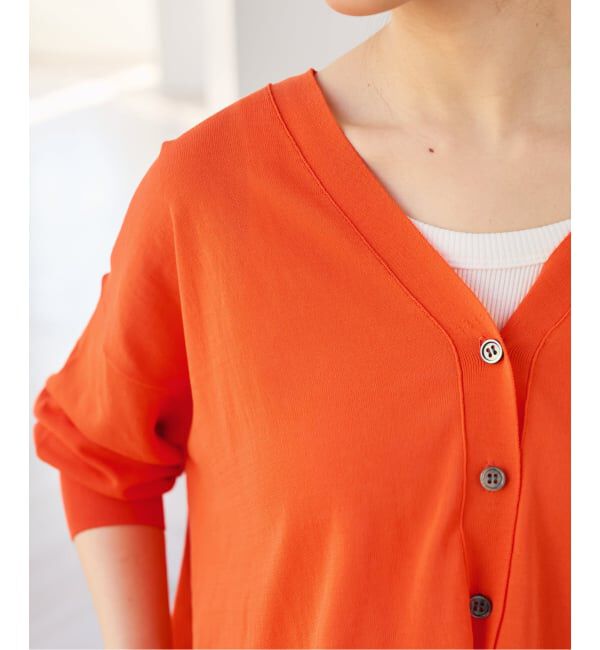 Spick and Span「《WEB限定カラー有り / 予約》ICE FINE Vネックカーディガン」|カーディガン|