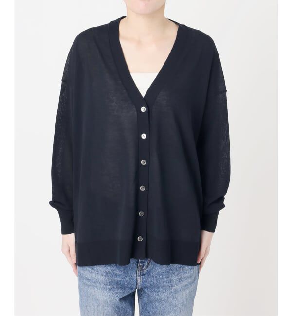 Spick and Span「《WEB限定カラー有り / 予約》ICE FINE Vネックカーディガン」|カーディガン|