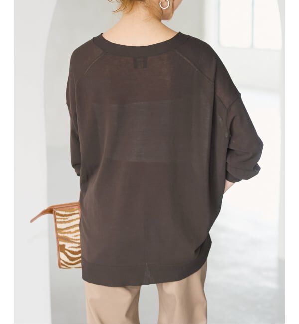 Spick and Span「《WEB限定カラー有り / 予約》ICE FINE Vネックカーディガン」|カーディガン|