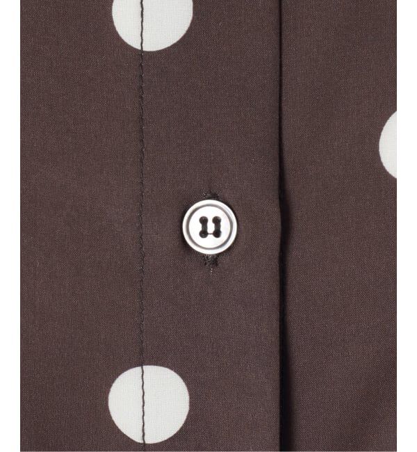 Spick and Span「《一部店舗+WEB限定 / 追加予約》ドットフレンチスリーブシャツ」|シャツ・ブラウス|