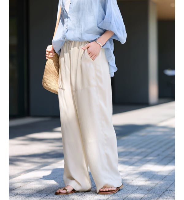 FRAMeWORK「≪予約≫キュプラバックサテンイージーパンツ」|その他|