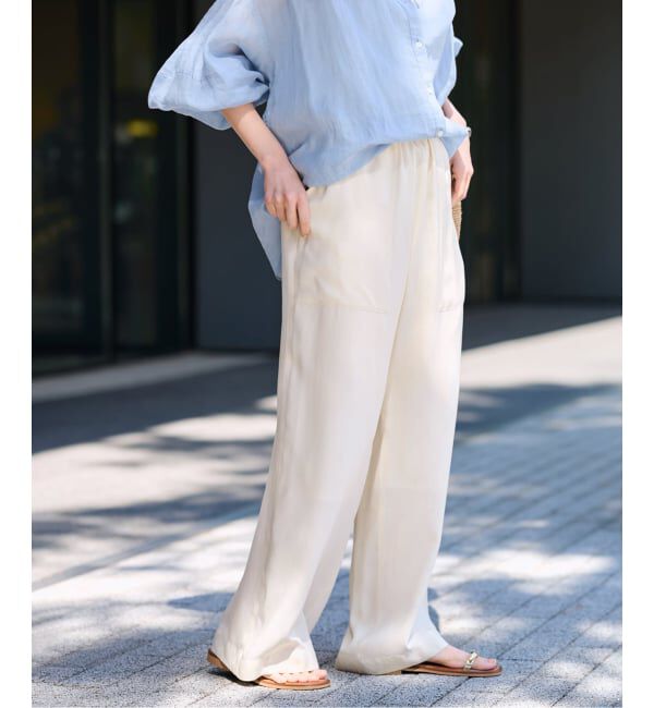 FRAMeWORK「≪予約≫キュプラバックサテンイージーパンツ」|その他|