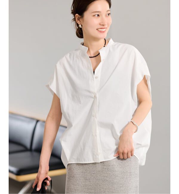 FRAMeWORK「≪予約≫タイプライターNSフォルムブラウス」|シャツ・ブラウス|ホワイト