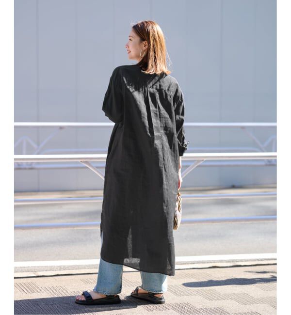 FRAMeWORK「≪一部カラーWEB限定 / 追加予約≫フレンチリネンシャツワンピース」|ワンピース|