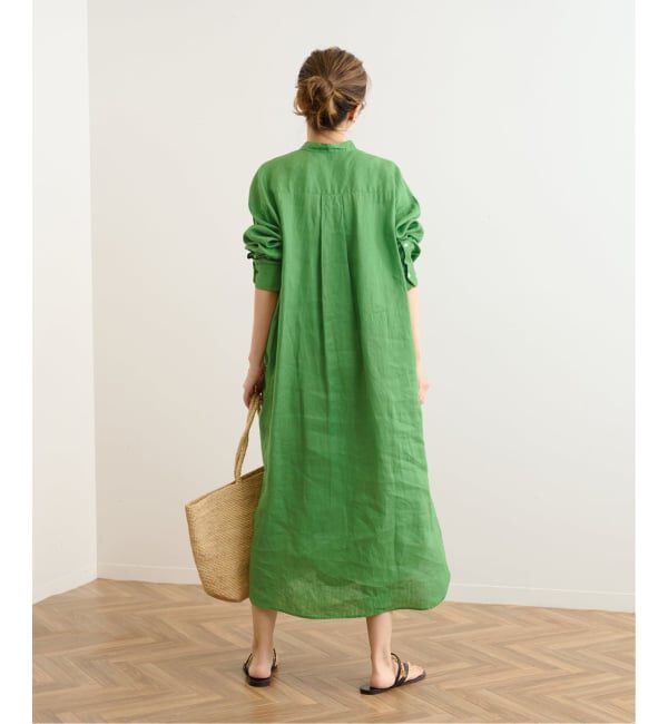 FRAMeWORK「≪一部カラーWEB限定 / 追加予約≫フレンチリネンシャツワンピース」|ワンピース|