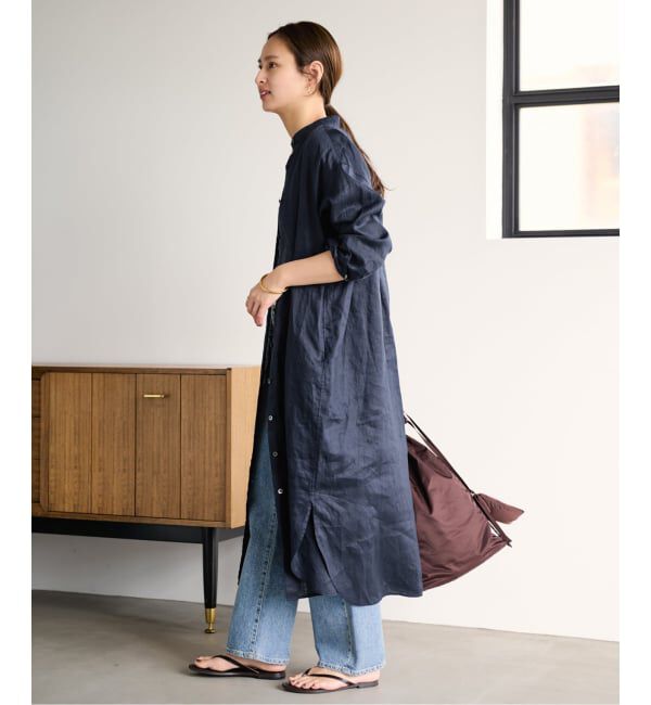 FRAMeWORK「≪一部カラーWEB限定 / 追加予約≫フレンチリネンシャツワンピース」|ワンピース|