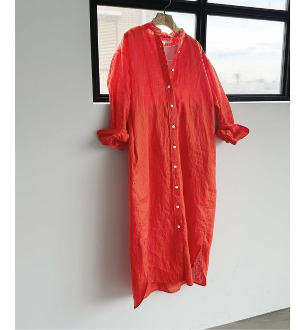 FRAMeWORK「≪一部カラーWEB限定 / 追加予約≫フレンチリネンシャツワンピース」|ワンピース|