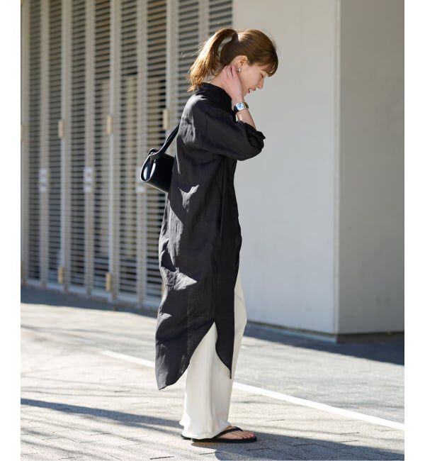 FRAMeWORK「≪一部カラーWEB限定 / 追加予約≫フレンチリネンシャツワンピース」|ワンピース|