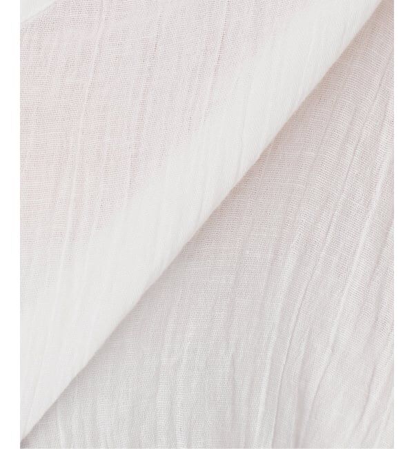 FRAMeWORK「≪予約≫LINENmixクレープクルーネックブラウス」|シャツ・ブラウス|