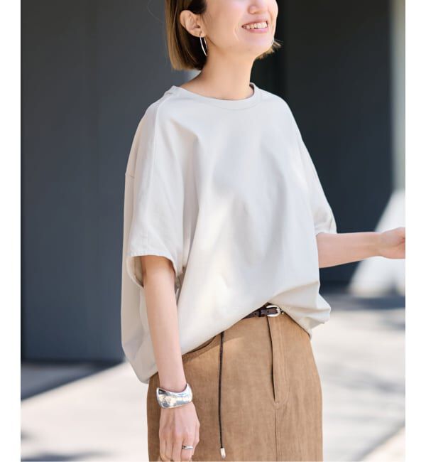 FRAMeWORK「≪一部カラーWEB限定 / 追加予約≫スムースコクーンプルオーバー」|Tシャツ・カットソー|グレーA