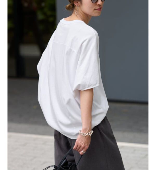 FRAMeWORK「≪一部カラーWEB限定 / 追加予約≫スムースコクーンプルオーバー」|Tシャツ・カットソー|ホワイト