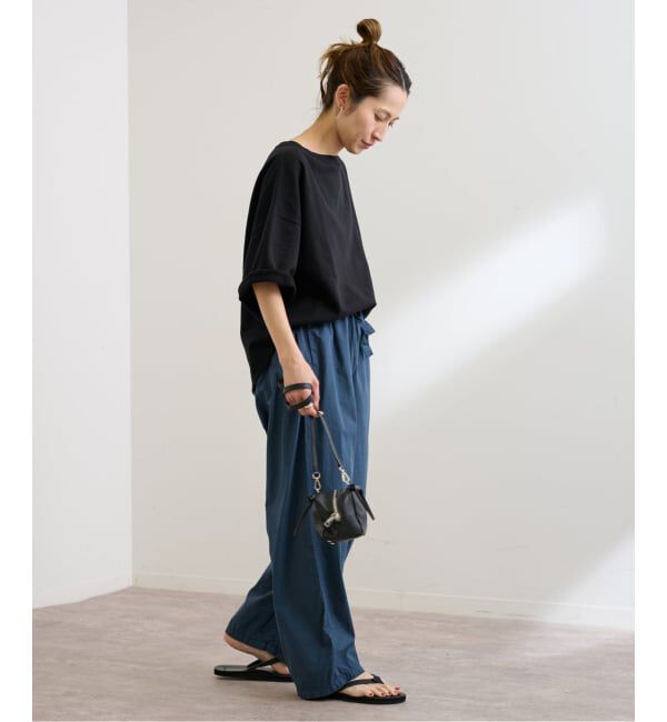 FRAMeWORK「≪新色 / 追加予約≫ミニ裏毛ハーフスリーブラウンドTee」|Tシャツ・カットソー|