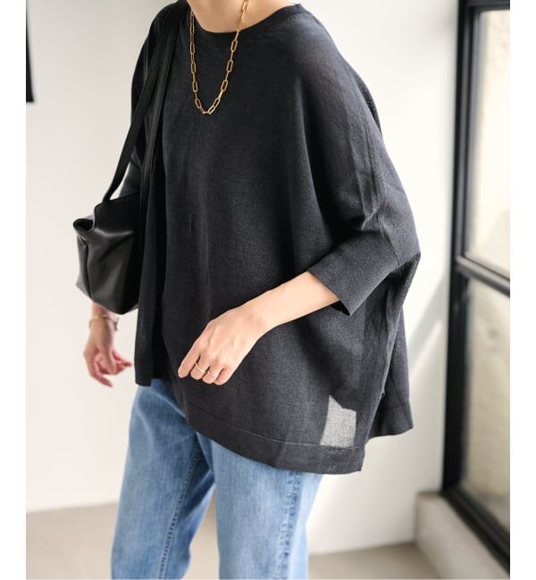 FRAMeWORK「≪WEB限定 / 追加予約≫ペーパーミックスポンチョニット」|ニット・セーター|