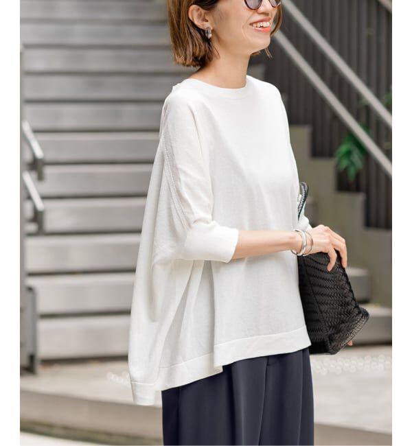 FRAMeWORK「≪WEB限定 / 追加予約≫ペーパーミックスポンチョニット」|ニット・セーター|