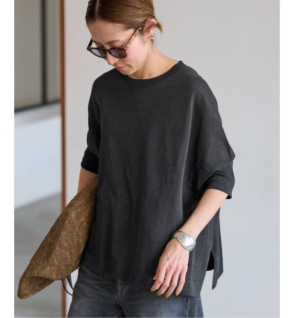 FRAMeWORK「≪WEB限定 / 追加予約≫ペーパーミックスポンチョニット」|ニット・セーター|