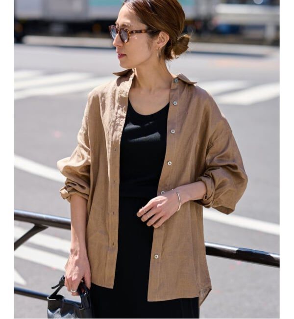 FRAMeWORK「≪新色 / 追加予約≫ライトフレンチリネンレギュラーシャツ」|シャツ・ブラウス|