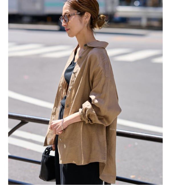 FRAMeWORK「≪新色 / 追加予約≫ライトフレンチリネンレギュラーシャツ」|シャツ・ブラウス|