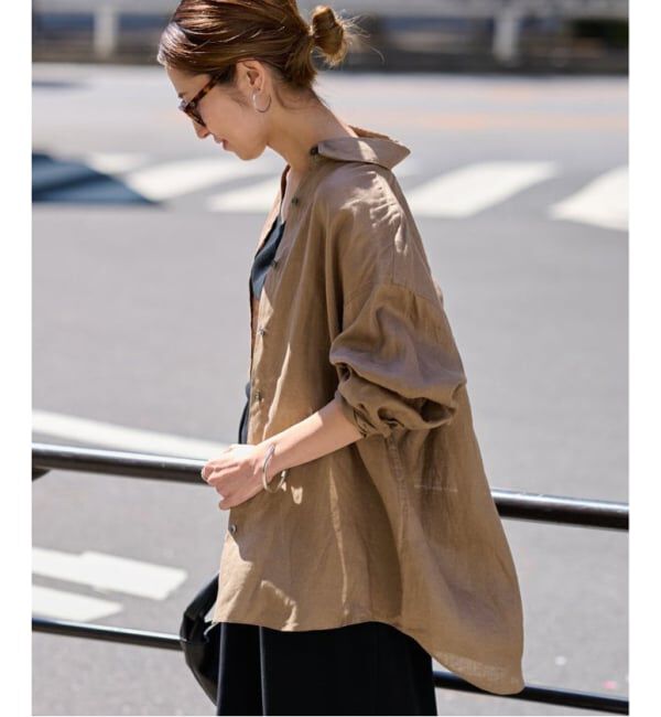 FRAMeWORK「≪新色 / 追加予約≫ライトフレンチリネンレギュラーシャツ」|シャツ・ブラウス|