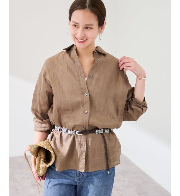 FRAMeWORK「≪新色 / 追加予約≫ライトフレンチリネンレギュラーシャツ」|シャツ・ブラウス|