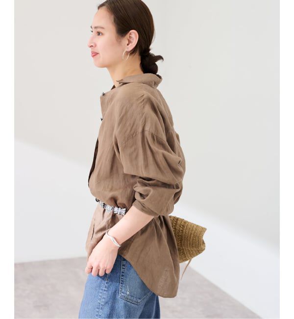 FRAMeWORK「≪新色 / 追加予約≫ライトフレンチリネンレギュラーシャツ」|シャツ・ブラウス|