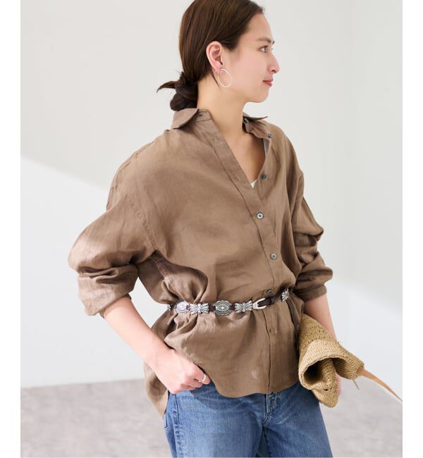 FRAMeWORK「≪新色 / 追加予約≫ライトフレンチリネンレギュラーシャツ」|シャツ・ブラウス|