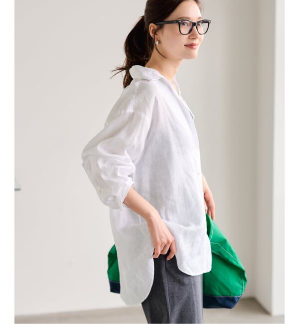 FRAMeWORK「≪新色 / 追加予約≫ライトフレンチリネンレギュラーシャツ」|シャツ・ブラウス|