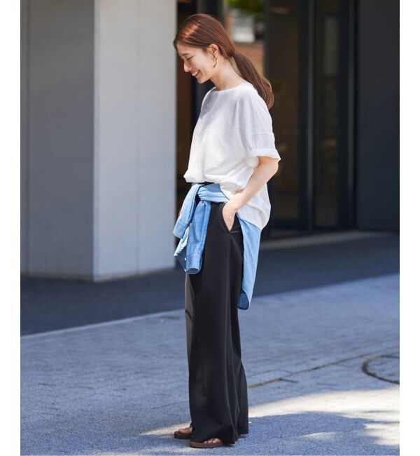 FRAMeWORK「≪WEB限定 / 追加予約≫UVカットワイドパンツ」|スラックス|