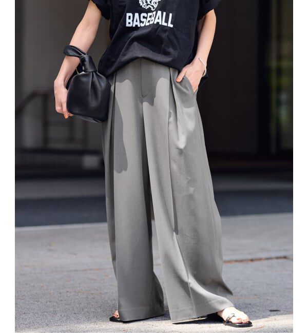 FRAMeWORK「≪WEB限定 / 追加予約≫UVカットワイドパンツ」|スラックス|