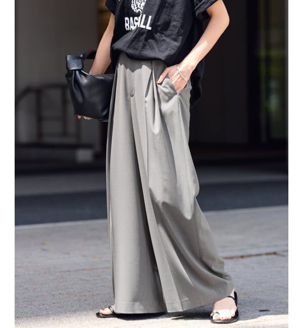 FRAMeWORK「≪WEB限定 / 追加予約≫UVカットワイドパンツ」|スラックス|