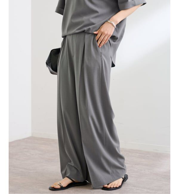 FRAMeWORK「≪WEB限定 / 追加予約≫UVカットワイドパンツ」|スラックス|