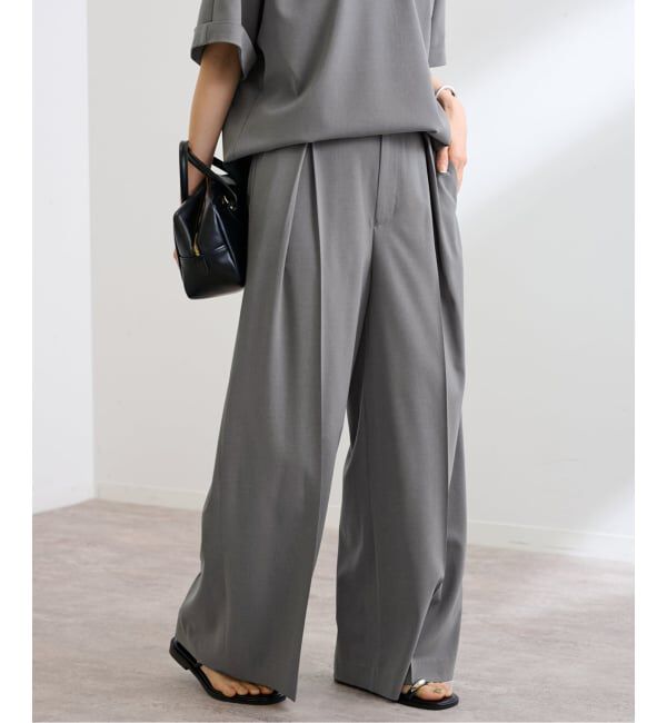 FRAMeWORK「≪WEB限定 / 追加予約≫UVカットワイドパンツ」|スラックス|