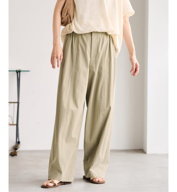 FRAMeWORK「≪追加予約≫ギャザーパンツ」|スラックス|