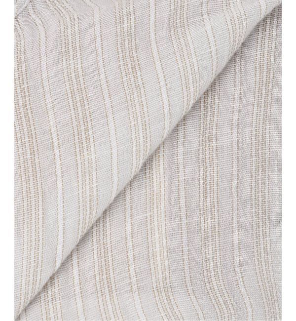 FRAMeWORK「≪予約≫LINENmixクレープヘンリーネックブラウス」|シャツ・ブラウス|