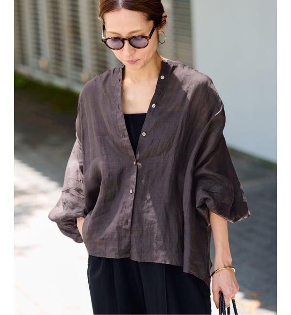 FRAMeWORK「≪WEB限定 / 追加予約≫ラミーランタンスリーブバンドカラー」|シャツ・ブラウス|