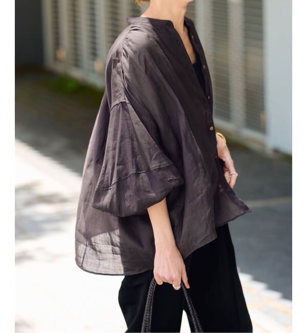 FRAMeWORK「≪WEB限定 / 追加予約≫ラミーランタンスリーブバンドカラー」|シャツ・ブラウス|