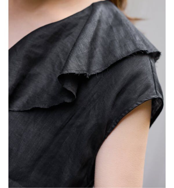 FRAMeWORK「≪WEB限定 / 追加予約≫フレンチリネンフリルプルオーバー」|シャツ・ブラウス|