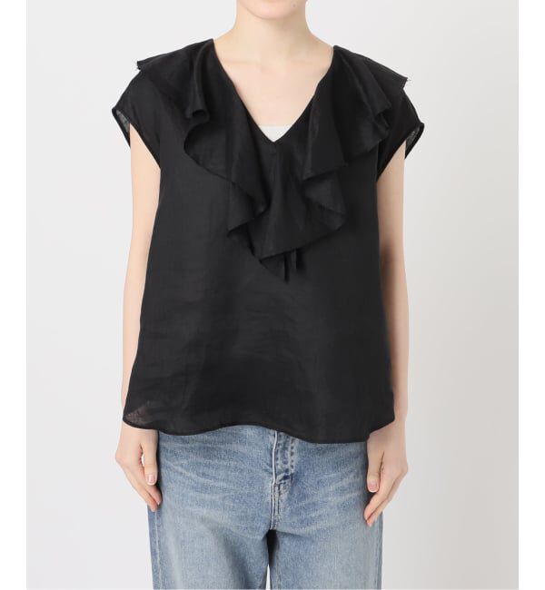 FRAMeWORK「≪WEB限定 / 追加予約≫フレンチリネンフリルプルオーバー」|シャツ・ブラウス|