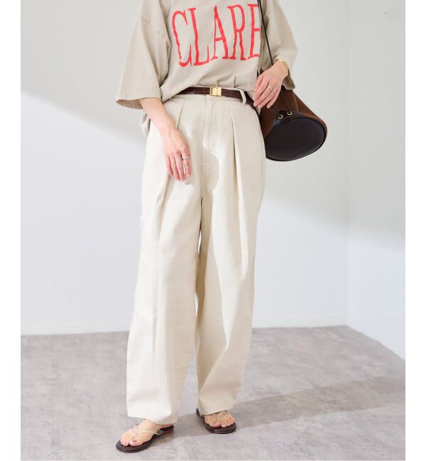 FRAMeWORK「≪予約≫コットンドリルタックパンツ」|その他|