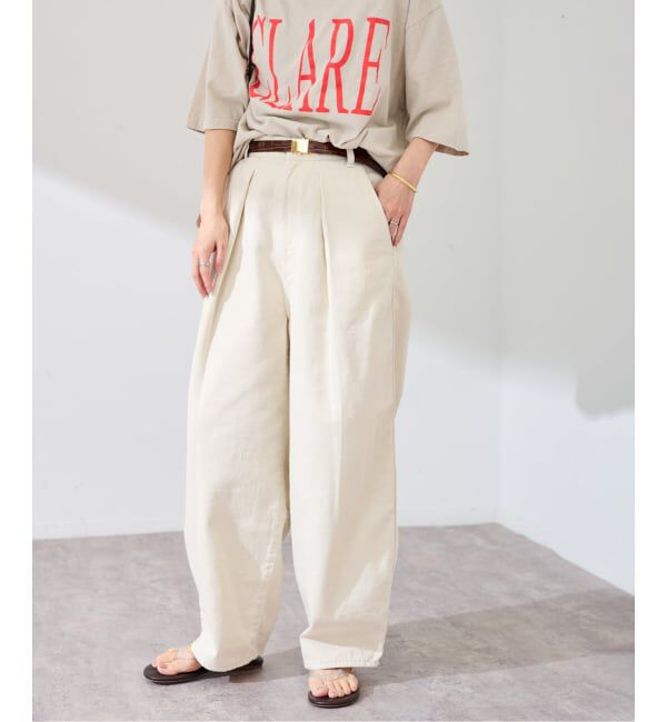 FRAMeWORK「≪予約≫コットンドリルタックパンツ」|その他|