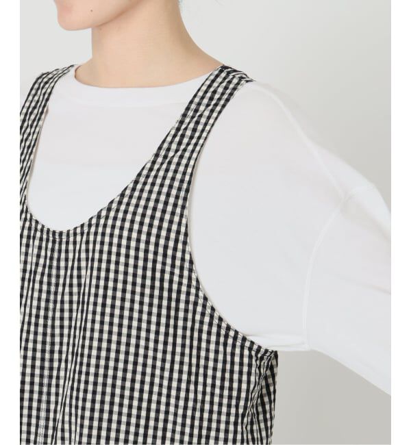 FRAMeWORK「≪予約≫GIMGAM CHECK サロペット」|オールインワン|